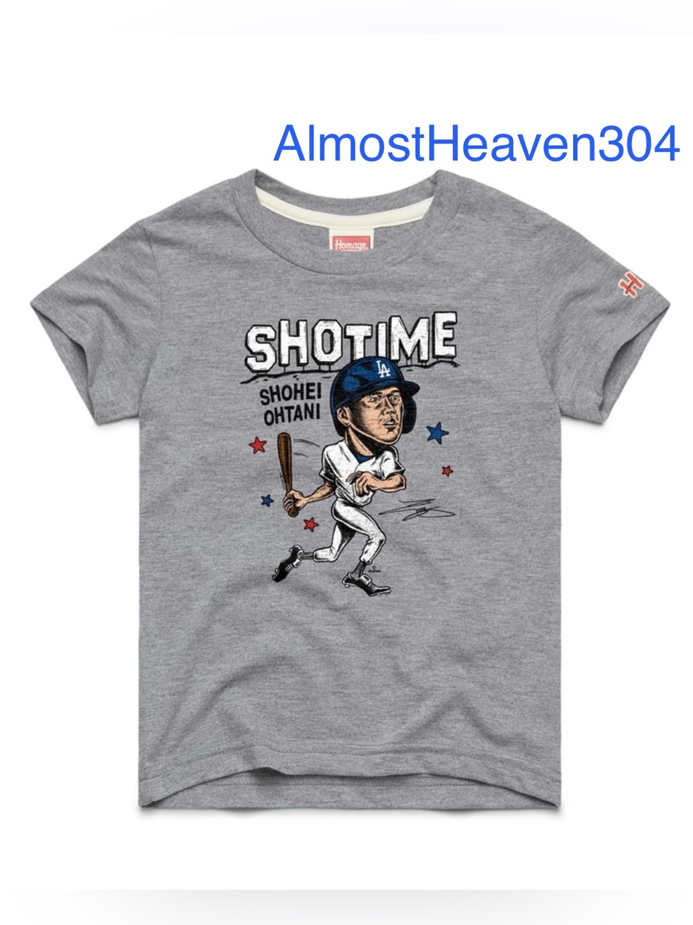 LA Dodgers Shohei Ohtani Shotime Shirt • Youth Size 10 • Homage • New No Tags